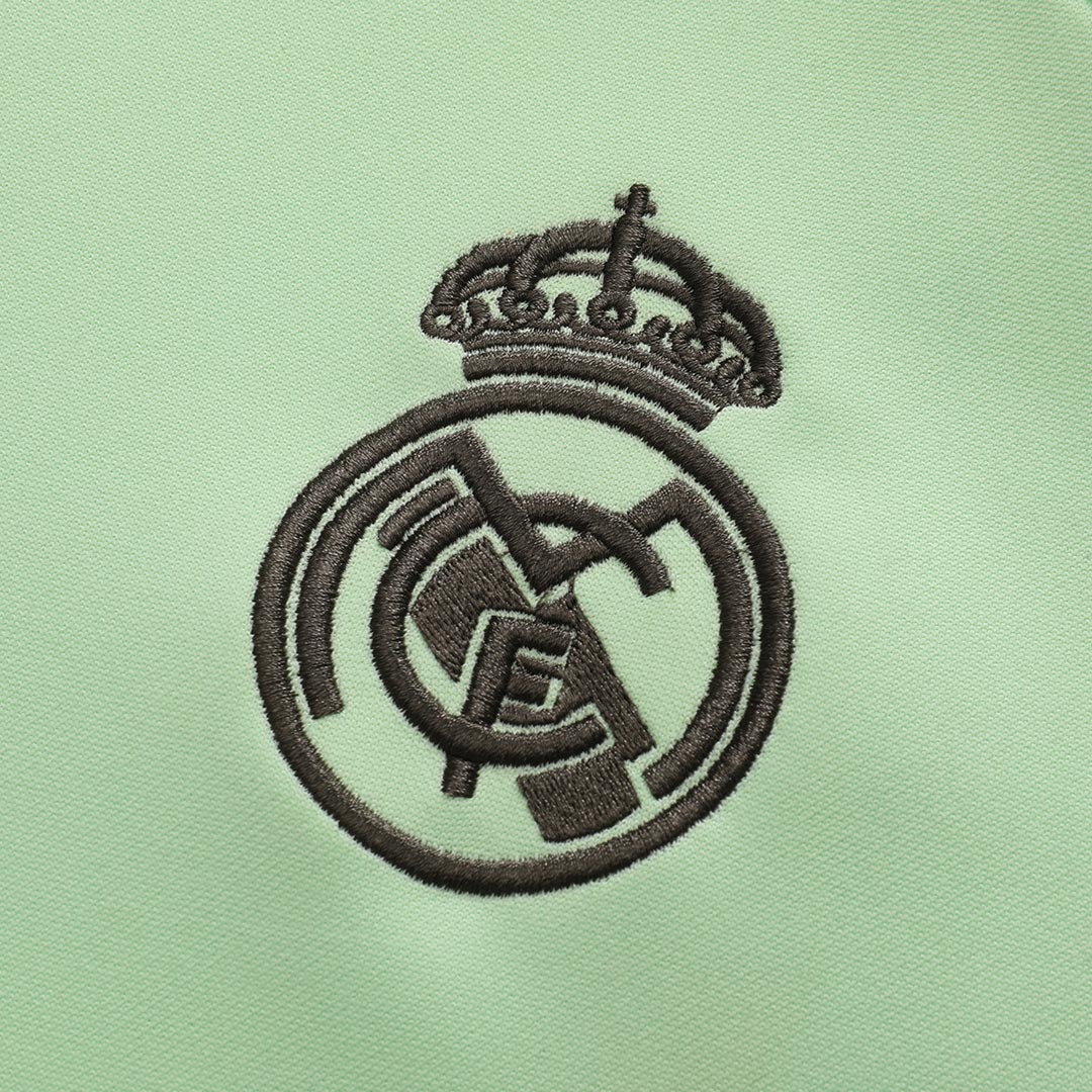 Real Madrid Infantil Zíper Moletom Conjunto (Top+Pants) 2025/26 Verde