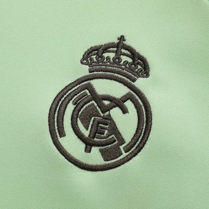 Real Madrid Infantil Zíper Moletom Conjunto (Top+Pants) 2025/26 Verde
