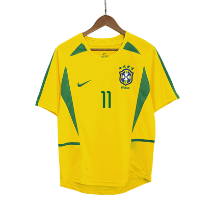 Camisola Retro RONALDINHO #11 Brasil Casa 2002/03