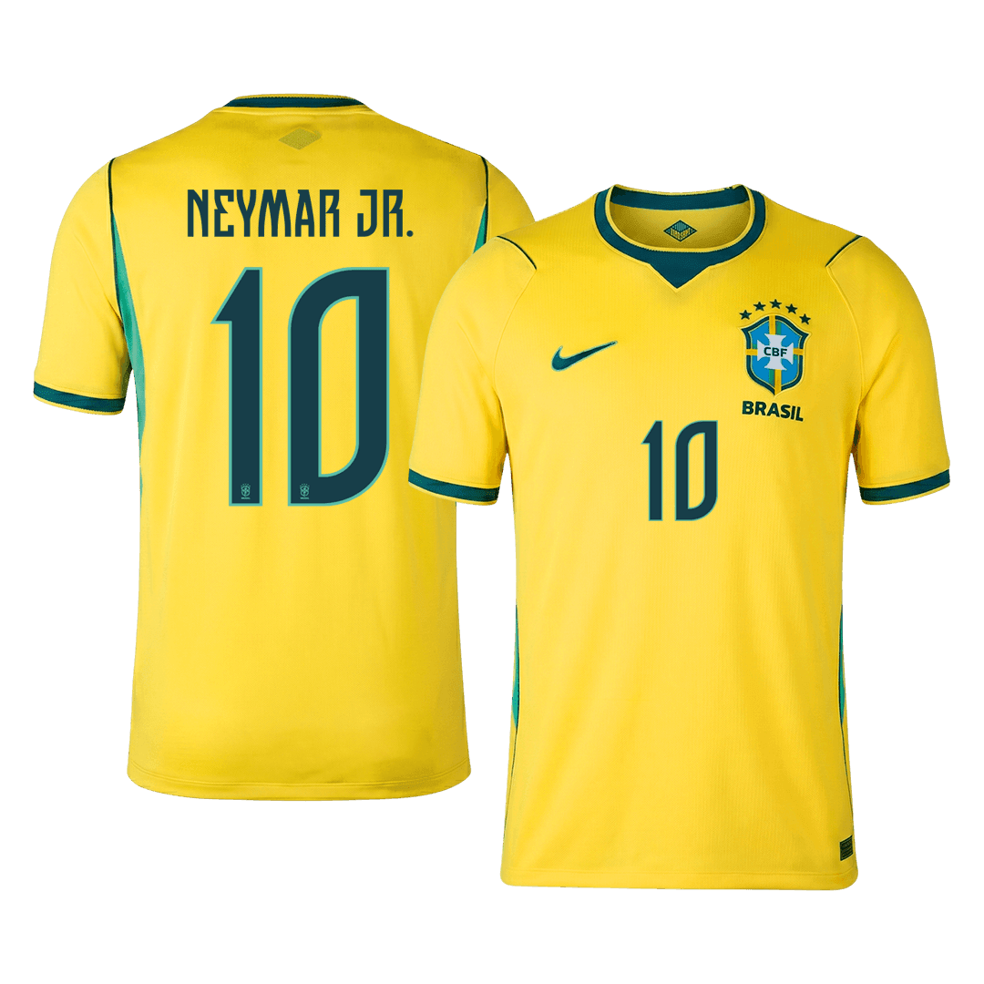 NEYMAR JR. #10 Brasil Casa Copa do Mundo Camisa 2026 Amarelo