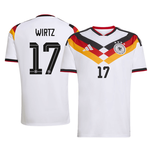 WIRTZ #17 Germany Casa Camisa 2026 Branco - camisola de futebol para adeptos em Portugal