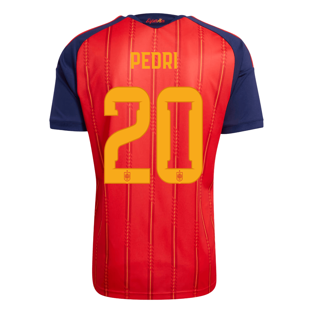 【Super Qualidade】PEDRI #20 Espanha
 Casa Futebol Camisa 2026 Vermelho