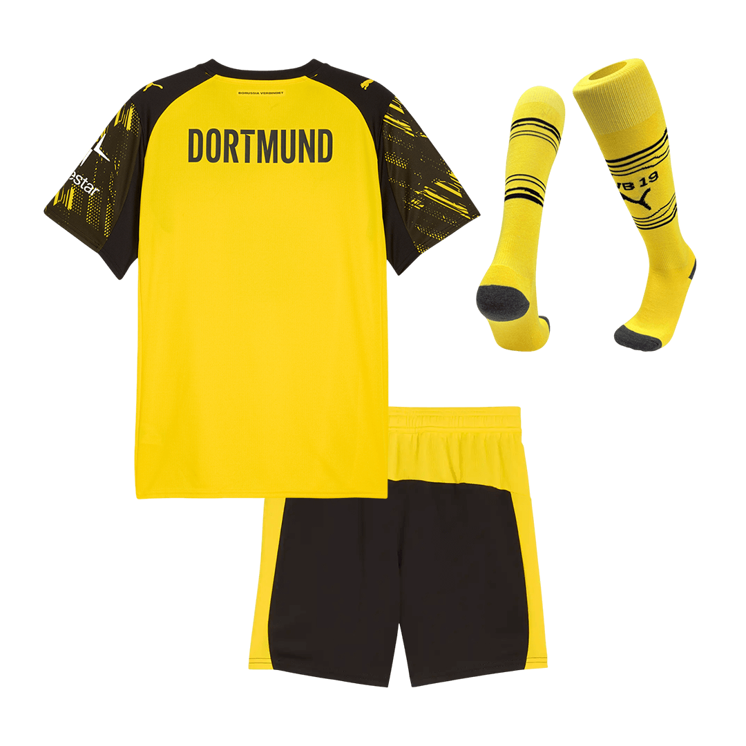 Borussia Dortmund Infantil 
 Casa Futebol Camisa Conjunto (Camisa+Shorts+Meias) 2025/26 Amarelo