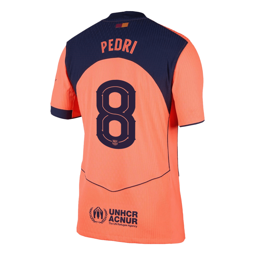 Jogador  PEDRI #8 Barcelona Fora Terceira UCL Futebol Camisas 2025/26