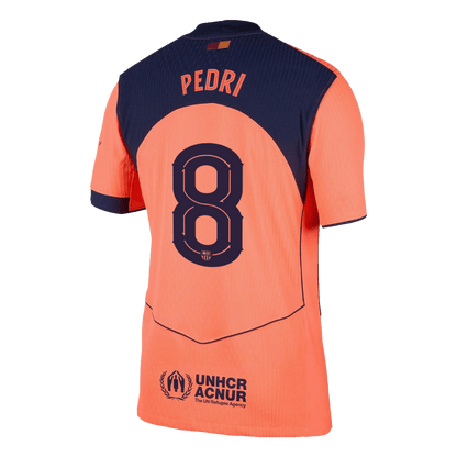 Jogador  PEDRI #8 Barcelona Fora Terceira UCL Futebol Camisas 2025/26