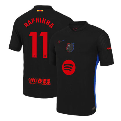 RAPHINHA #11 Barcelona Camisola Jogador Alternativa  Logótipo do Spotify sem texto 2025/26