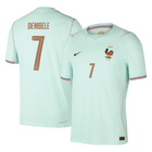 Versão do Jogador DEMBELE #7 França Fora Copa do Mundo Futebol Camisas 2026 Verde