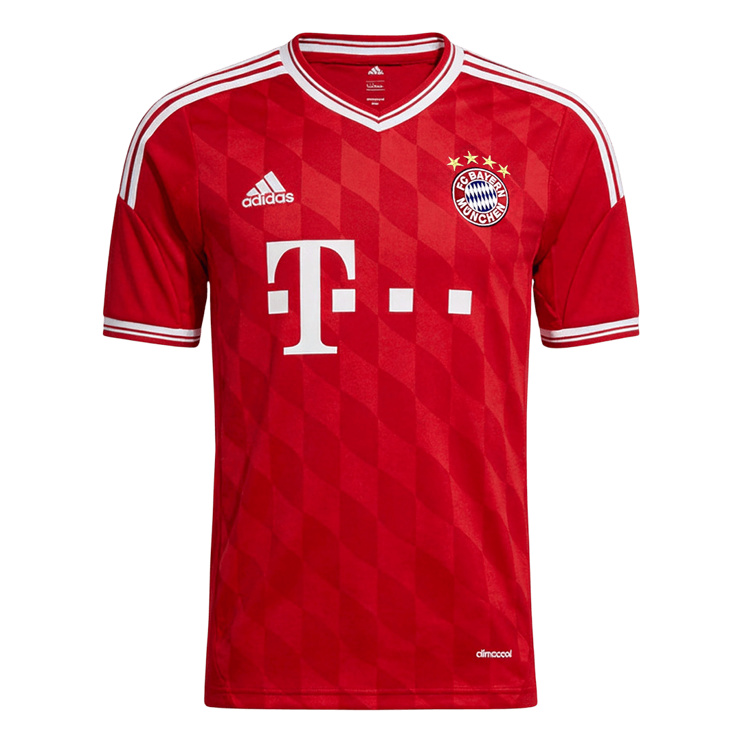 Retrô Bayern Munich Casa Camisa 2013/14 Vermelho