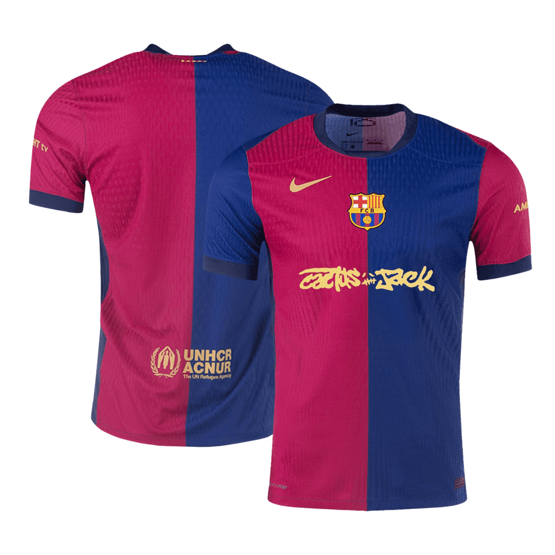 Camisola Versão Jogador Barcelona & Travis Scott Casa
