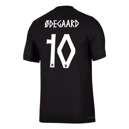 Versão do Jogador ØDEGAARD #10 Noruega Fora Copa do Mundo Futebol Camisas 2026 Preto
