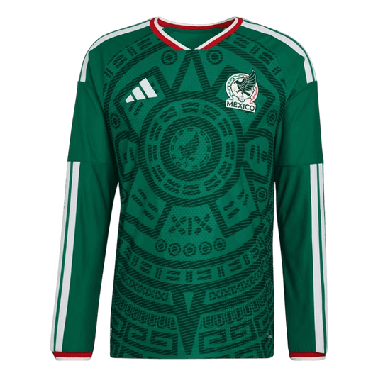 Mexico Casa Manga comprida Camisa 2026 Verde camisola de futebol