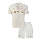 Napoli 
 Fora 
Camisas Infantis 
Conjunto 2025/26 
 Branco