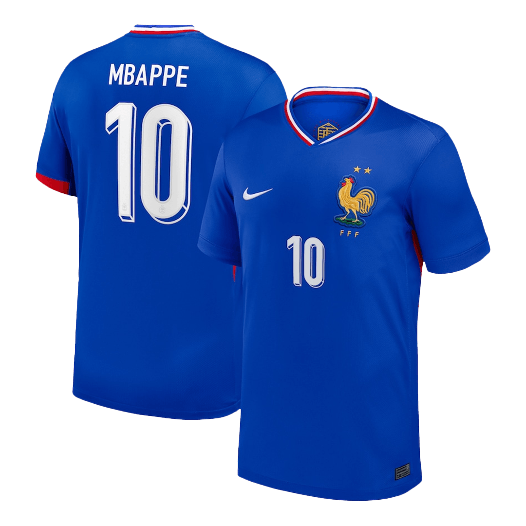 Camisola de futebol MBAPPE #10 França Home personalizada 2025/26