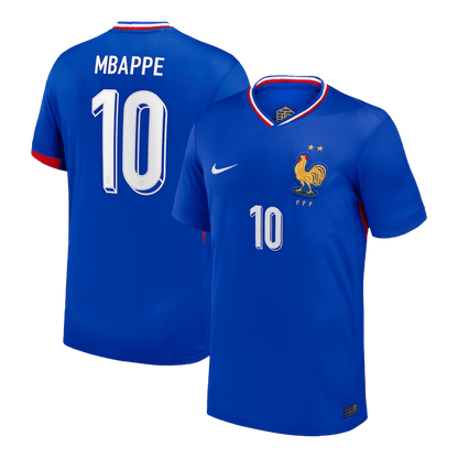Camisola de futebol MBAPPE #10 França Home personalizada 2025/26