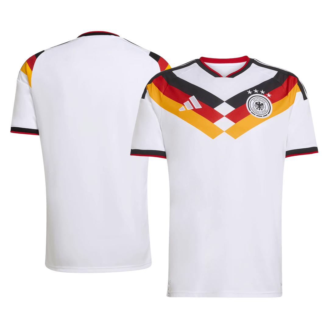 Germany Casa Copa do Mundo Camisa Conjunto(Camisa+Calções) 2026 Branco - camisola de futebol para adeptos em - imagem 8