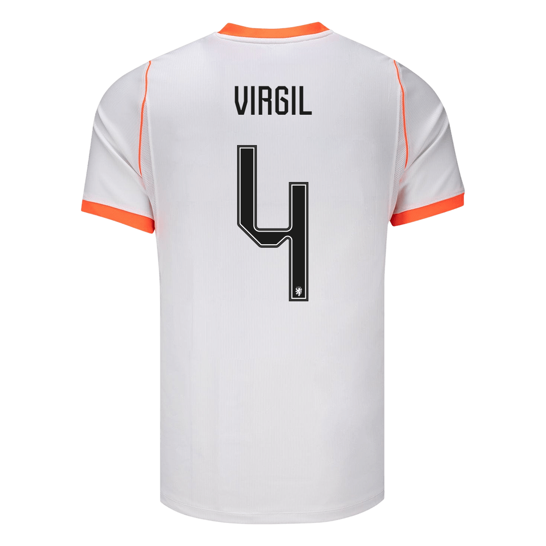 VIRGIL #4 Países Baixos Fora Copa do Mundo Camisa 2026 Branco