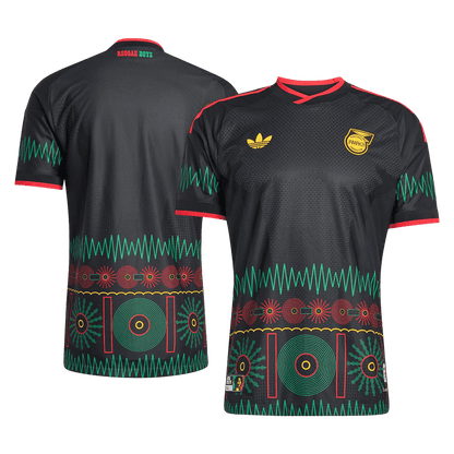 Versão do Jogador Jamaica Fora Copa do Mundo Futebol Camisas 2026 Preto