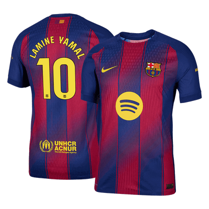 Jogador  LAMINE YAMAL #10 Barcelona Casa Futebol Camisas 2025/26 camisola de futebol