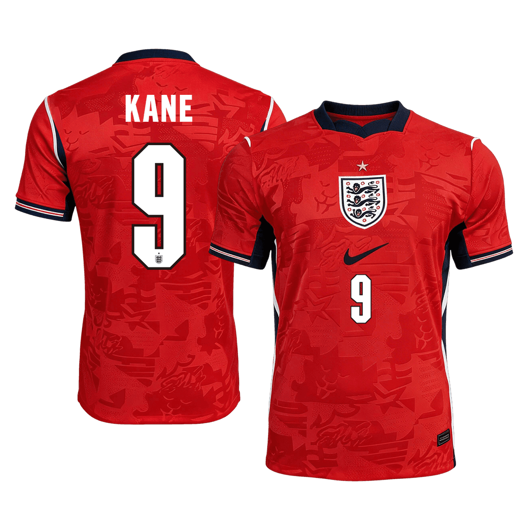 KANE #9 England Fora Copa do Mundo Camisa 2026 Vermelho - camisola de futebol para adeptos em