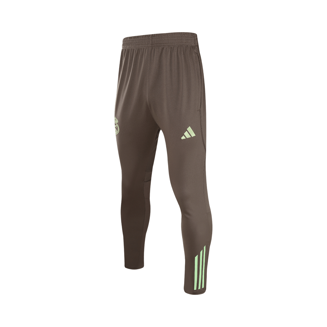 Real Madrid Infantil Zíper Moletom Conjunto (Top+Pants) 2025/26 Verde