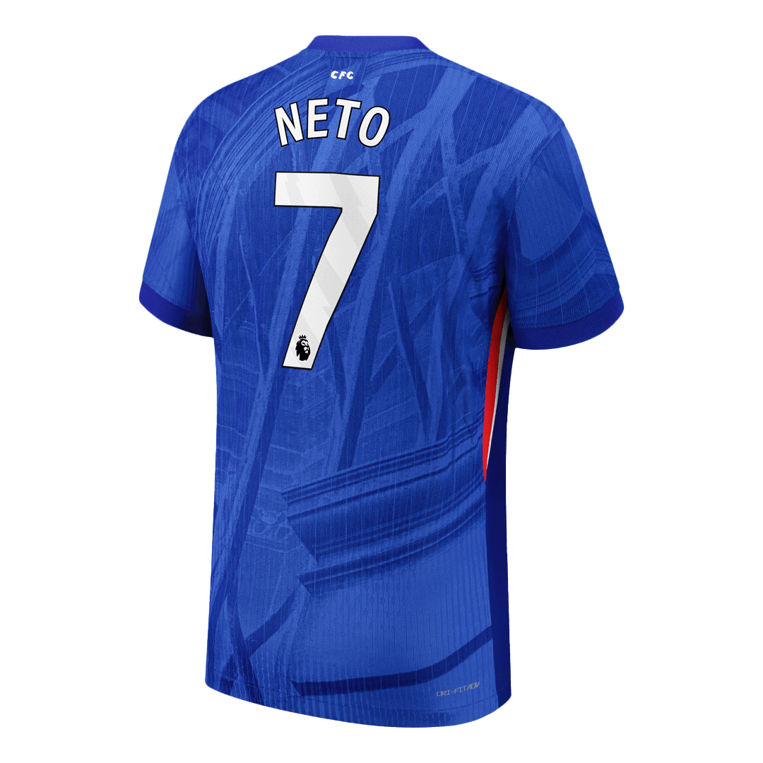 Jogador NETO #7 Chelsea Casa Futebol Camisas 2025/26 Azul