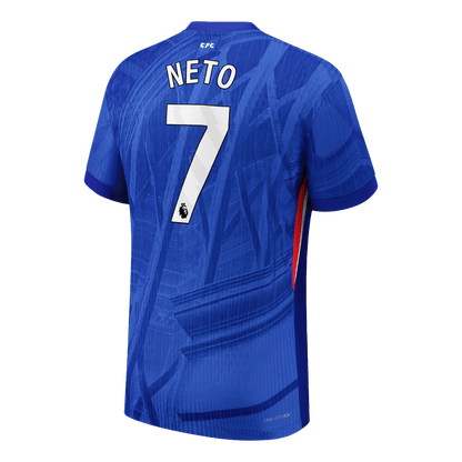 Jogador NETO #7 Chelsea Casa Futebol Camisas 2025/26 Azul