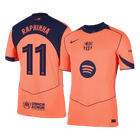 Jogadoras RAPHINHA #11 Barcelona Fora Terceira UCL Futebol Camisas 2025/26