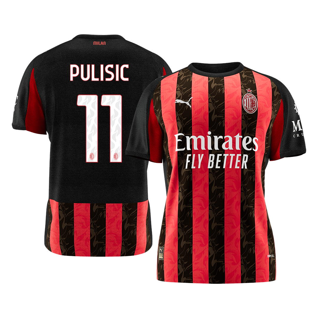 【Super Qualidade】PULISIC #11 AC Milan
 Casa Futebol Camisa 2025/26 camisola de futebol