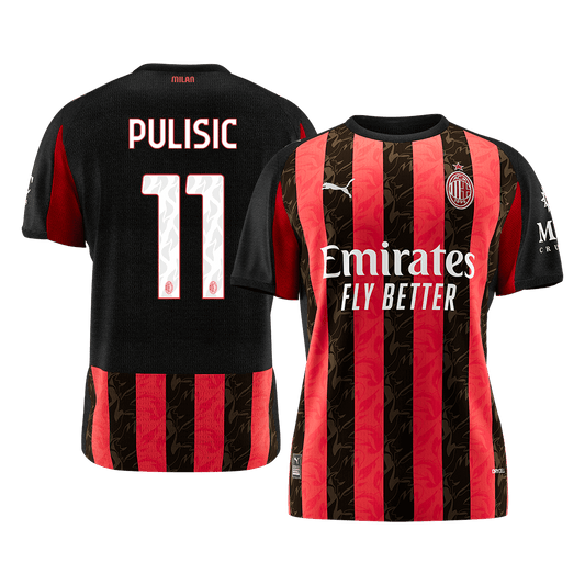 【Super Qualidade】PULISIC #11 AC Milan
 Casa Futebol Camisa 2025/26 camisola de futebol