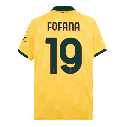 FOFANA #19 AC Milan Fora Terceira Camisa 2025/26 Amarelo