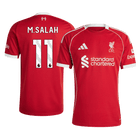 M.SALAH #11 Liverpool Casa Camisa 2025/26 Vermelho