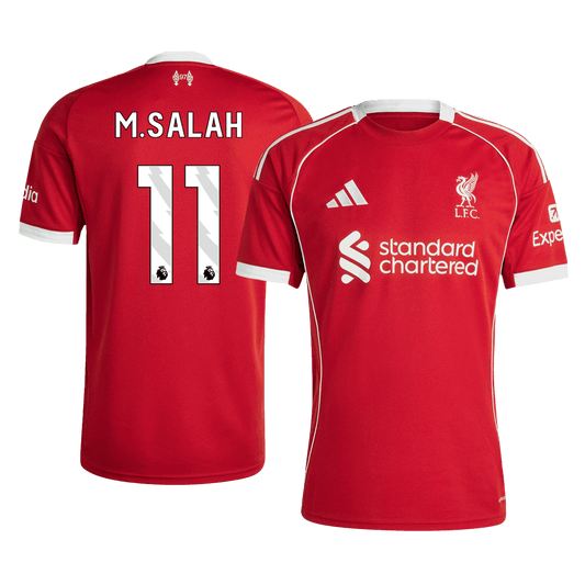 M.SALAH #11 Liverpool Casa Camisa 2025/26 Vermelho camisola de futebol