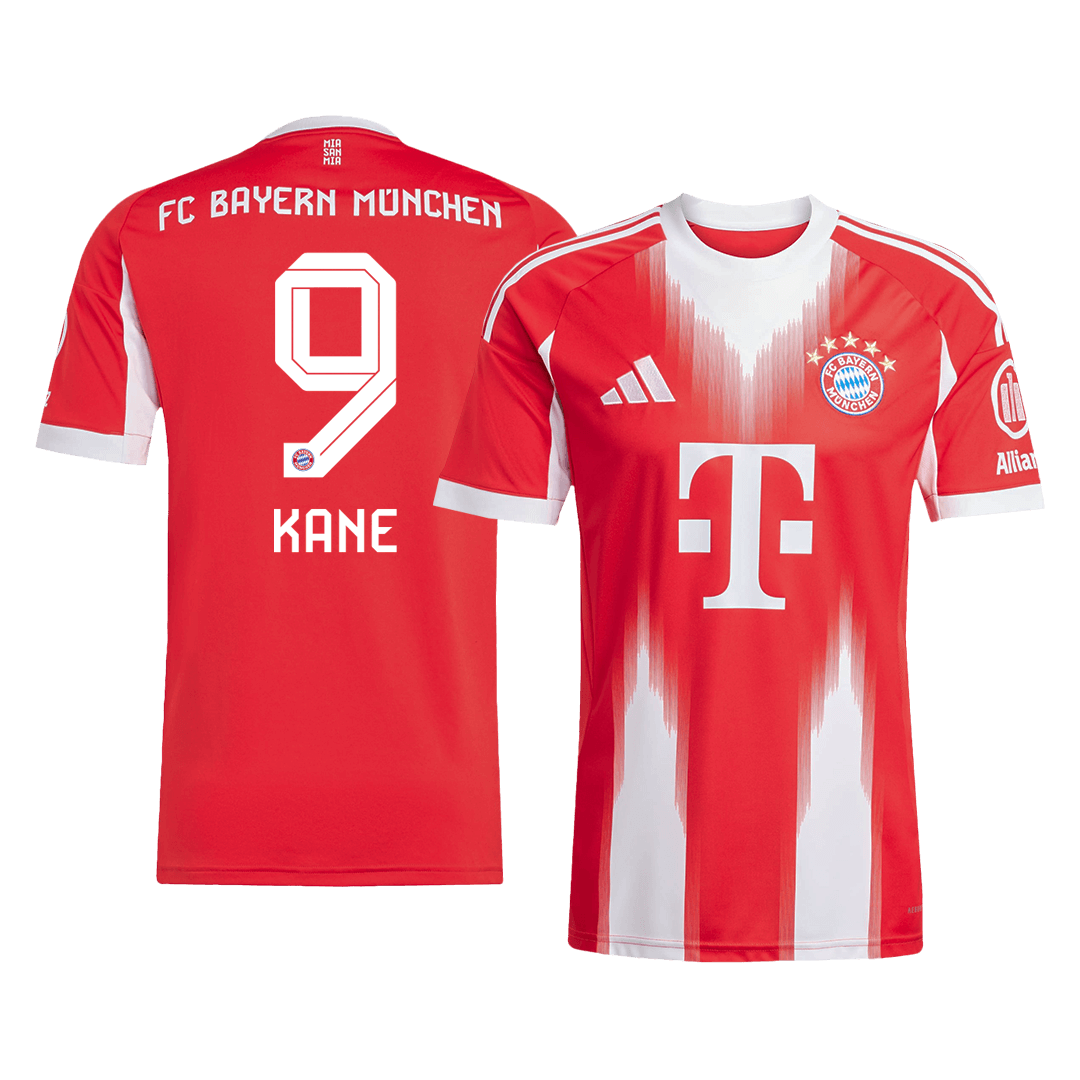【Super Qualidade】KANE #9 Bayern Munich
 Casa Futebol Camisa 2025/26 Vermelho camisola de futebol