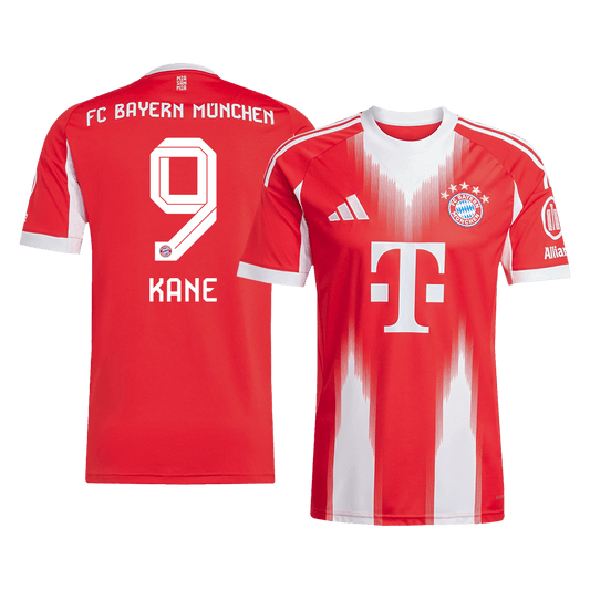 【Super Qualidade】KANE #9 Bayern Munich
 Casa Futebol Camisa 2025/26 Vermelho camisola de futebol