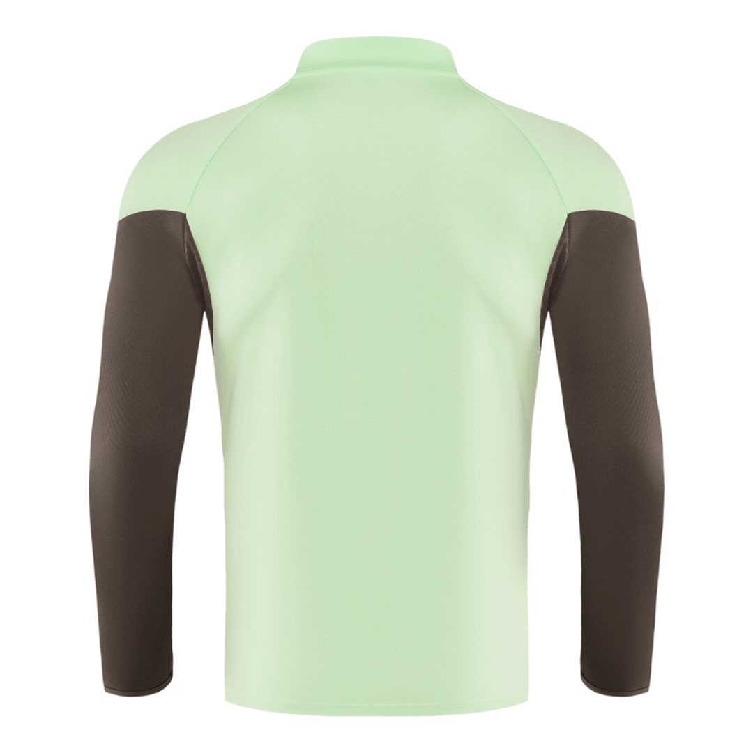 Real Madrid Infantil Zíper Moletom Conjunto (Top+Pants) 2025/26 Verde