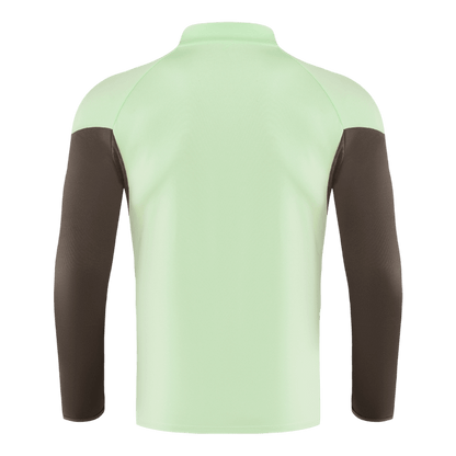 Real Madrid Infantil Zíper Moletom Conjunto (Top+Pants) 2025/26 Verde