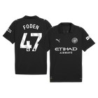 FODEN #47 Manchester City Fora Camisa 2025/26- Preto