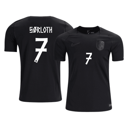 SØRLOTH #7 Noruega Fora Copa do Mundo Camisa 2026 Preto