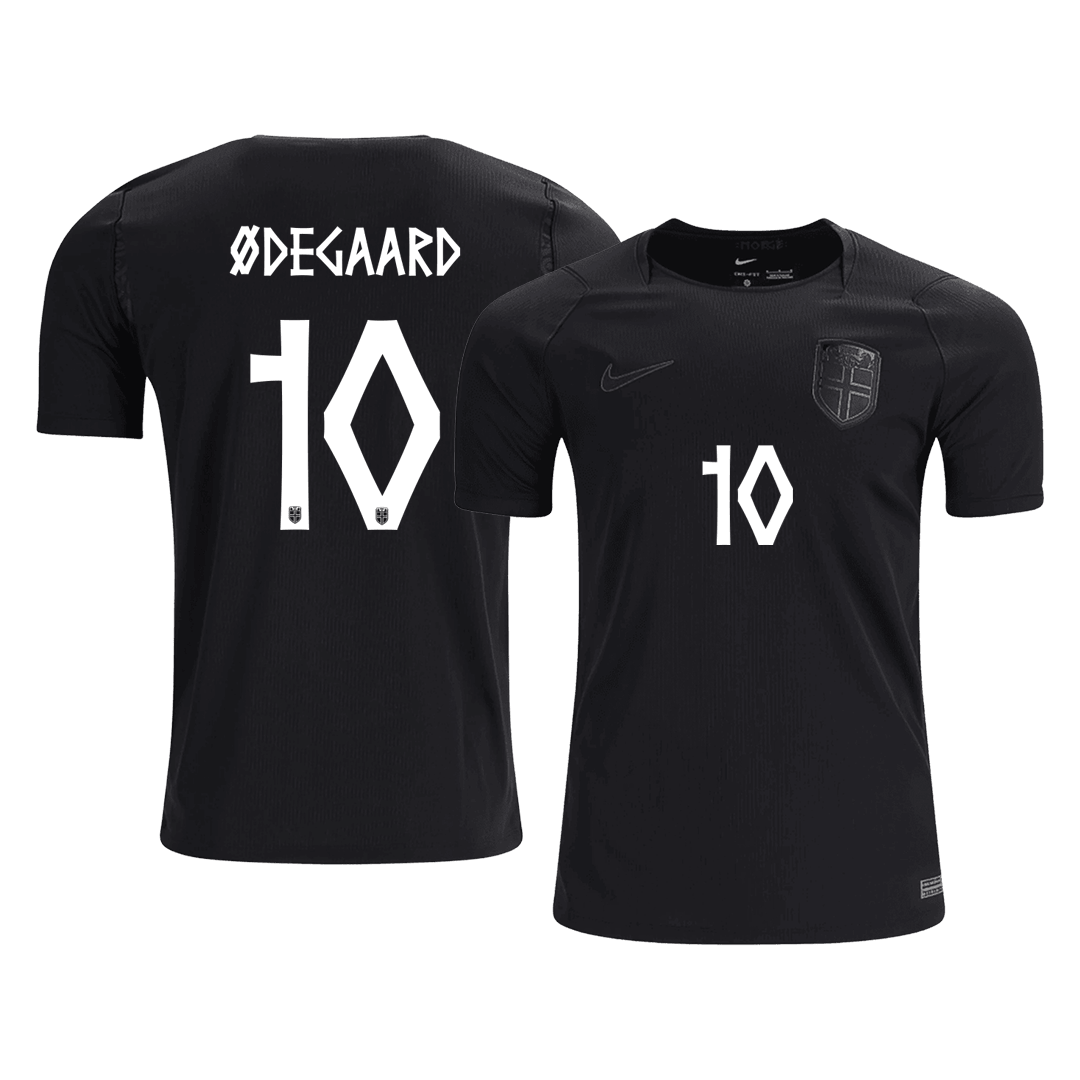 ØDEGAARD #10 Noruega Fora Copa do Mundo Camisa 2026 Preto