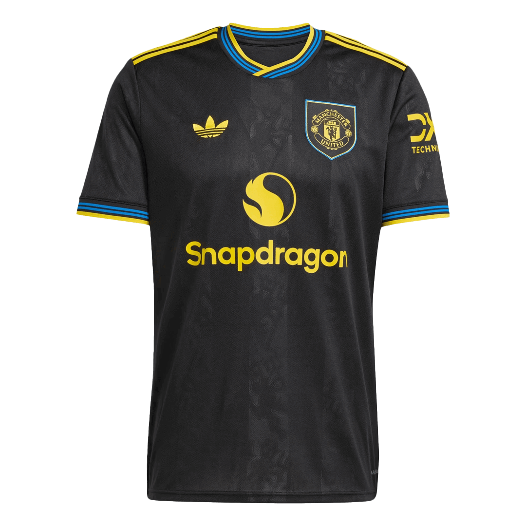 Manchester United Fora Terceira Camisa 2025/26- Preto camisola de futebol