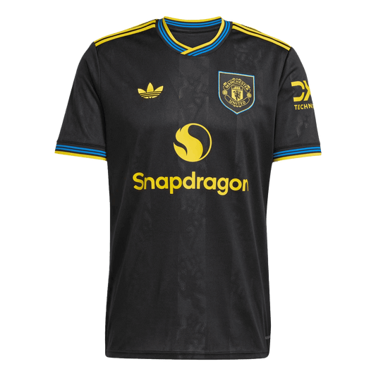 Manchester United Fora Terceira Camisa 2025/26- Preto camisola de futebol