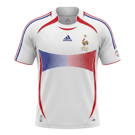 Retrô França Fora Camisa 2006 Branco