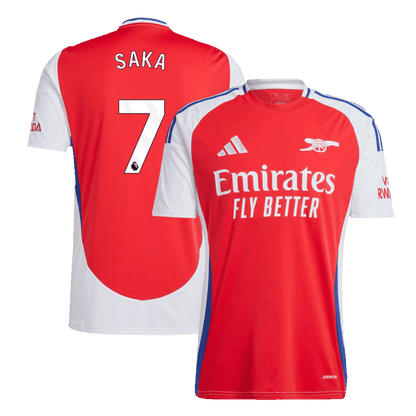 Camisa de futebol SAKA #7 Arsenal Home 2024/25 camisola de futebol