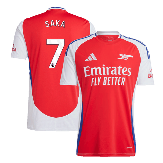 Camisa de futebol SAKA #7 Arsenal Home 2024/25 camisola de futebol