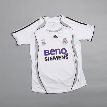 Retrô Real Madrid Casa Camisa 2006/07 Branco
