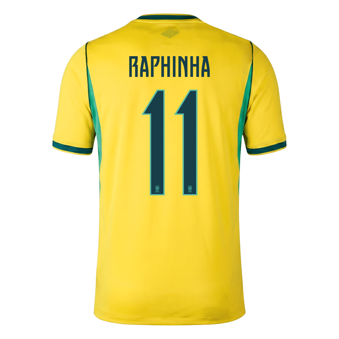 RAPHINHA #11 Brasil Casa Copa do Mundo Camisa 2026 Amarelo