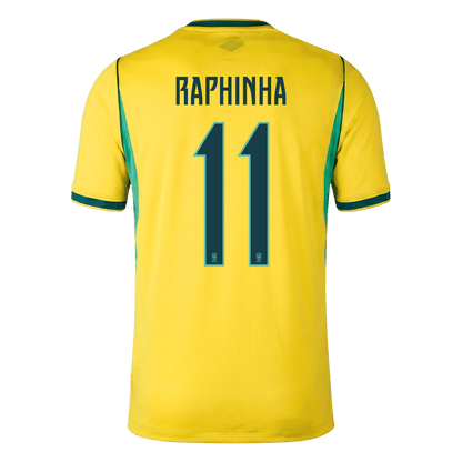 RAPHINHA #11 Brasil Casa Copa do Mundo Camisa 2026 Amarelo