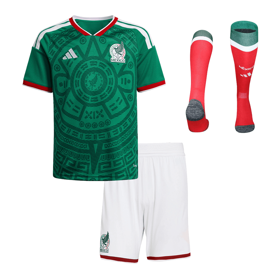 Mexico Infantil 
 Casa Futebol Camisa Conjunto (Camisa+Shorts+Meias) 2025/26 Verde