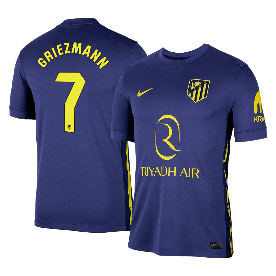 GRIEZMANN #7 Atletico Madrid Fora Camisa 2025/26 Marinha camisola de futebol