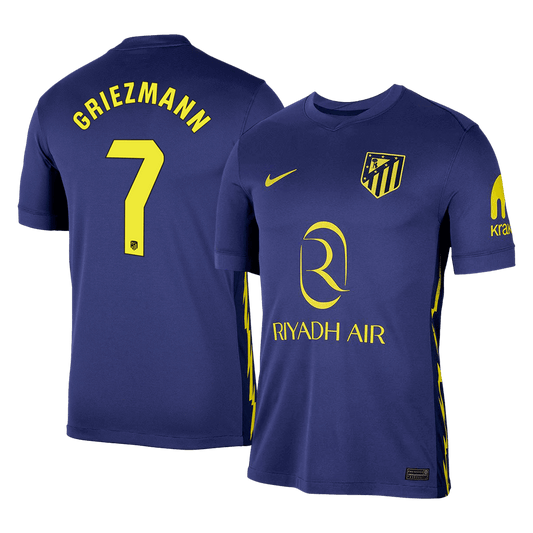 GRIEZMANN #7 Atletico Madrid Fora Camisa 2025/26 Marinha camisola de futebol